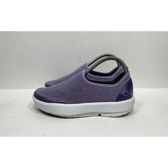 Oofos Oomg eeZee Low Women's Size 7.5 Comfort Slip On Shoes Purple Wash - Picture 3 of 7